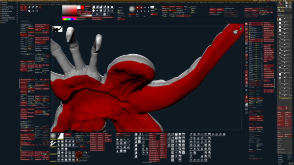 Facehuger - Sculpting & Texture Process - Imagem 6