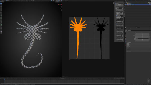 Facehuger - Sculpting & Texture Process - Imagem 7