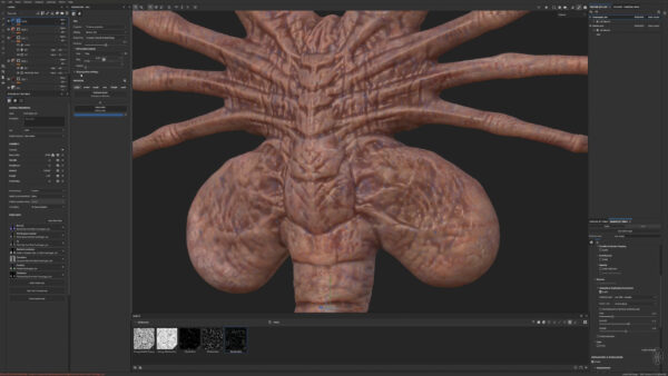 Facehuger - Sculpting & Texture Process - Imagem 8
