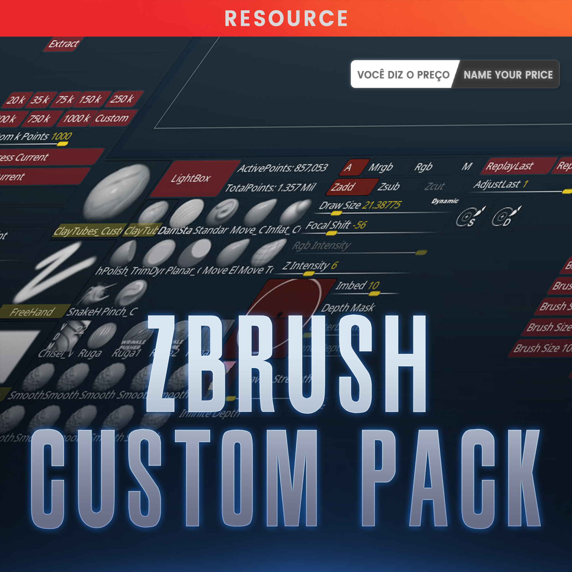Hugo Zbrush Custom Pack