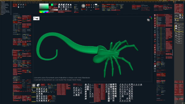 Facehugger - 3D Sculpting & Texture Process - Image 3