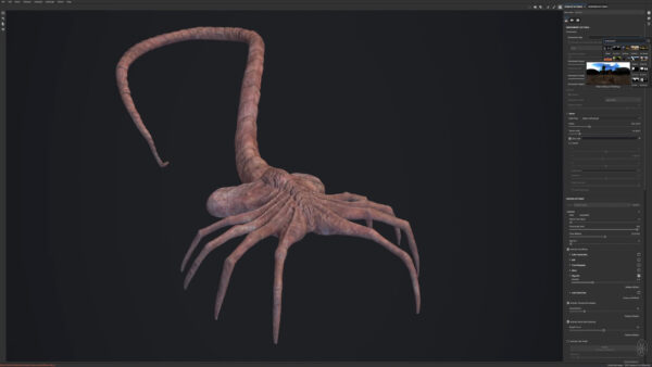 Facehugger - 3D Sculpting & Texture Process - Image 9